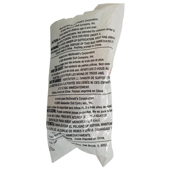 2002 Madame Alexander Dolls McDonalds Happy Meals Toys Peter Pan & Bride Sealed - Picture 4 of 5